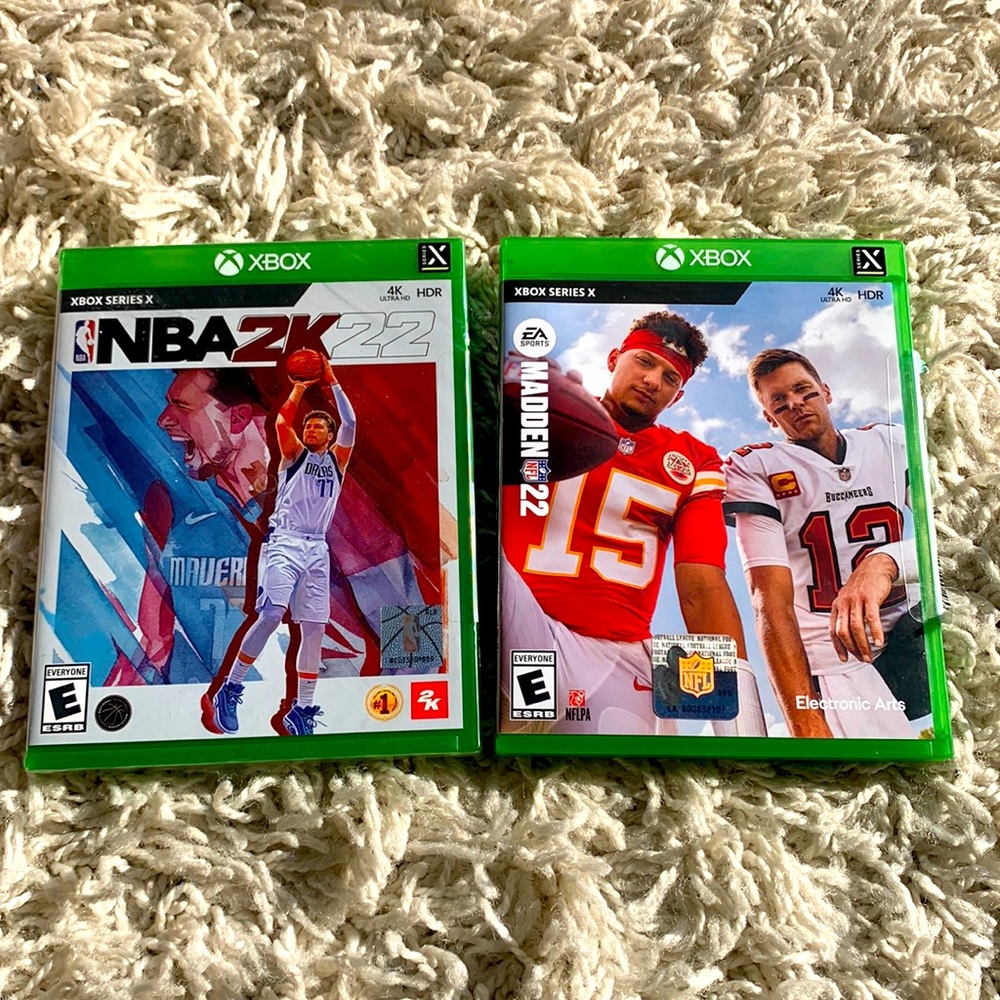 NBA 2K22 and Madden 22